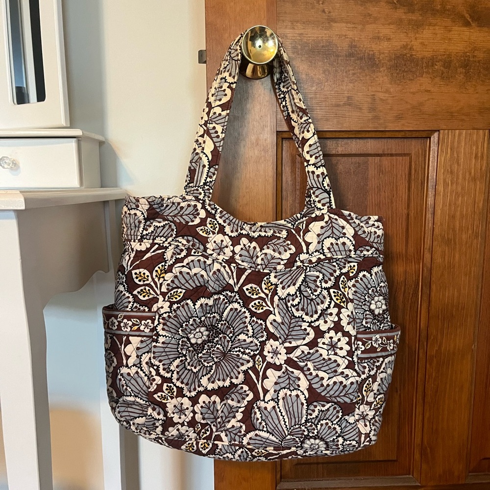 Vera Bradley Bag (Slate Blooms)